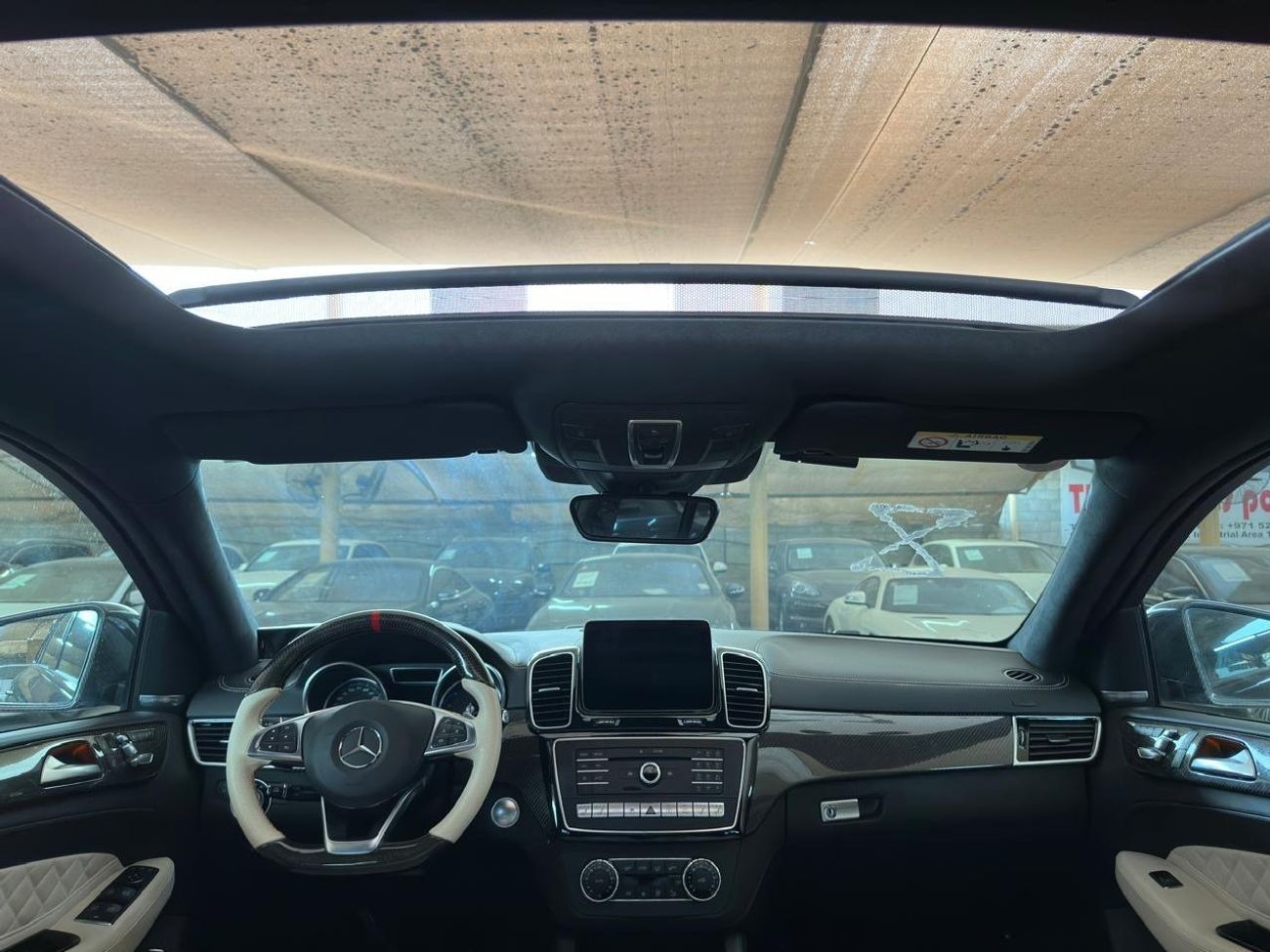 مرسيدس بنز GLE 43 AMG Coupe 3.0L MERCEDES GLE 43 AMG COUPE 2017 | CAVANSITE BLUE PAINT | DESIGNO PACKAGE | CARBON INTERIOR