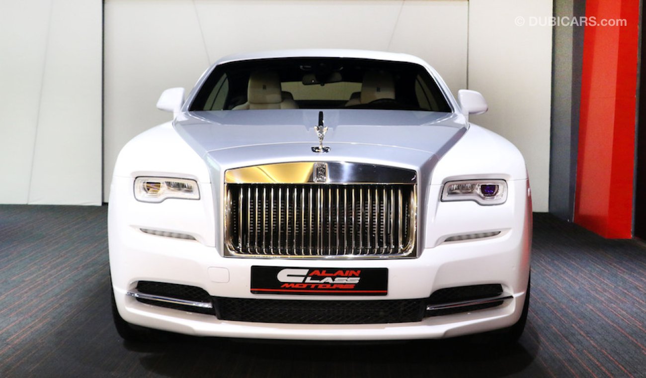 Rolls-Royce Wraith Original Color:  Brown | Silver  ( car with White Vinyl Sticker )