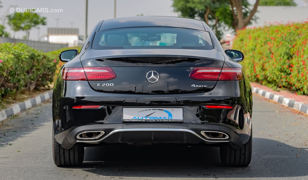 Mercedes-Benz E200 Coupe AMG , 4MATIC , 2021 , GCC , 0Km , W/3 Yrs or 100K Km WNTY