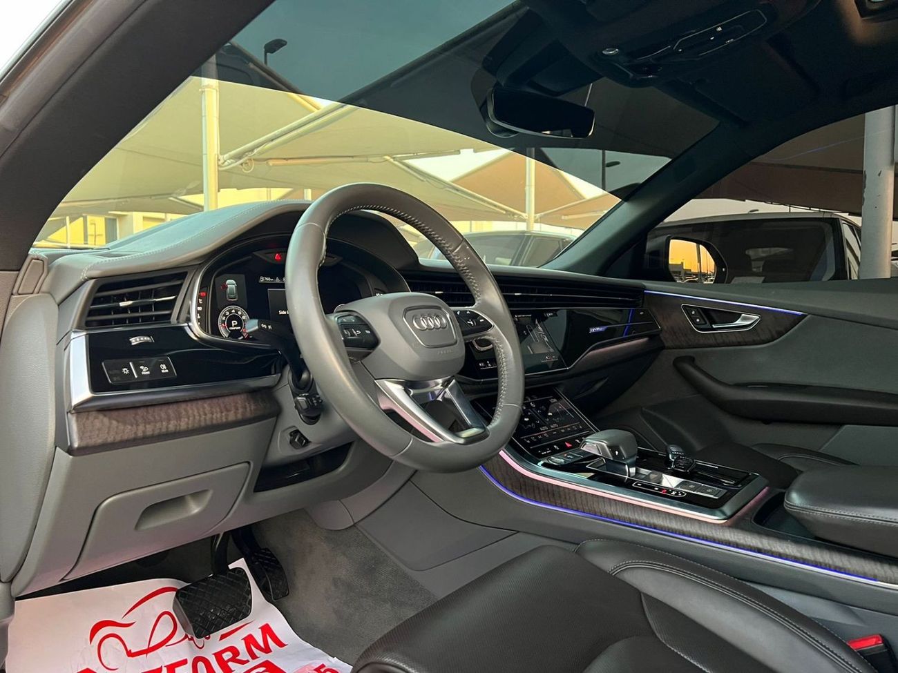 أودي Q8 55 TFSI quattro S-لاين سبورت باكج اودي كيو 8 كواترو اس لاين موديل 2019 مواصفات خليجية صبغ وكالة بدون