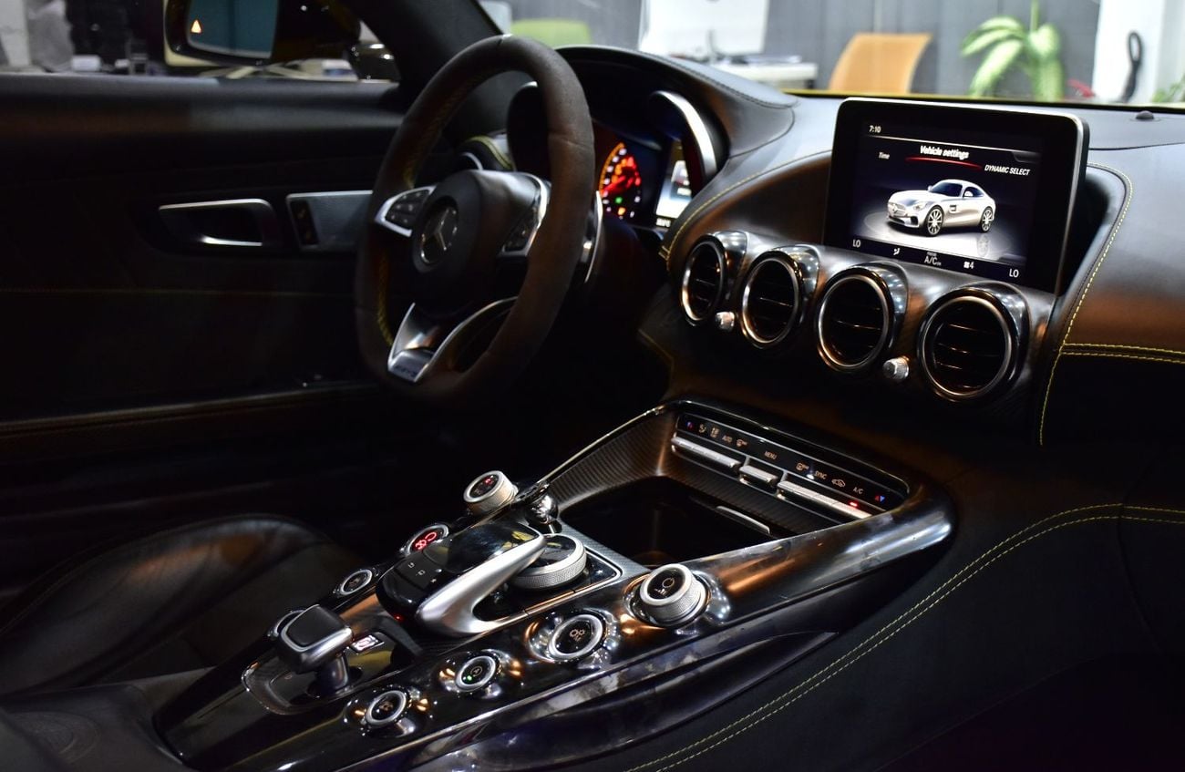 Mercedes Benz AMG GT EXCELLENT DEAL for our Mercedes Benz AMG GTs ( 2015 Model ) in Yellow Color GCC Specs