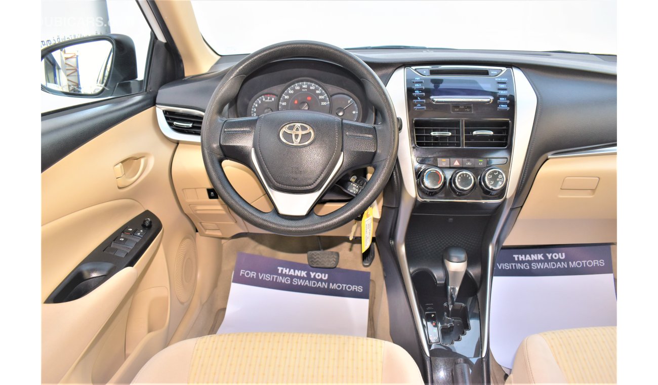 Toyota Yaris AED 860 PM | 0% DP | SEDAN 1.5 SE GCC DEALER WARRANTY