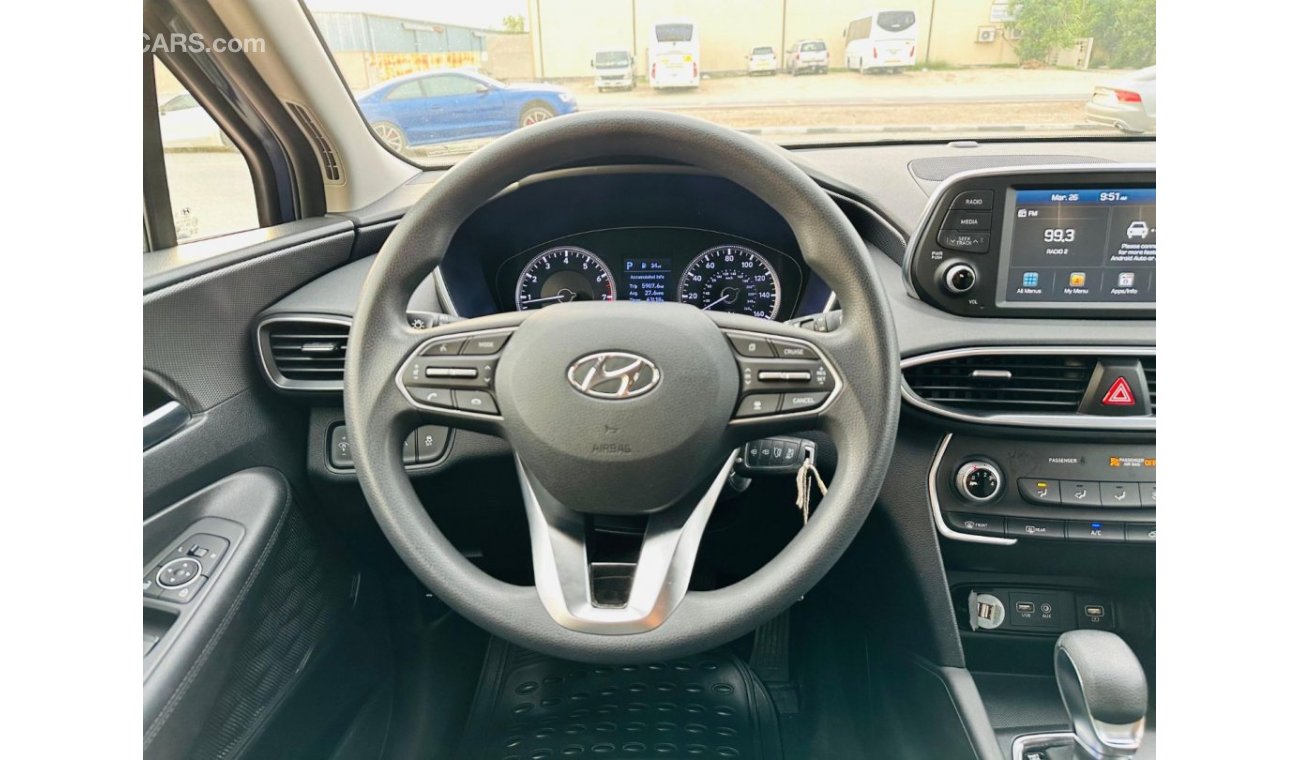 هيونداي سانتا في AED 940 PM | HYUNDAI SANTA FE 2019 GLS | 0% DOWNPAYMENT | WELL MAINTAINED