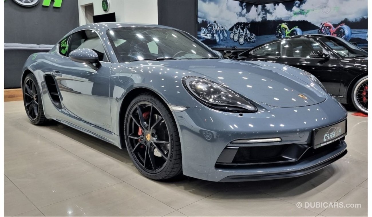 بورش كايمان 718 PORSCHE CAYMAN 718 GTS IN PERFECT CONDITION WITH ONLY 22K KM FULL SERVICE HISTORY FOR 295K AED