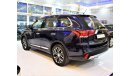 Mitsubishi Outlander AMAZING Mitsubishi Outlander 4WD 2016 Model!! in Dark Blue Color! GCC Specs