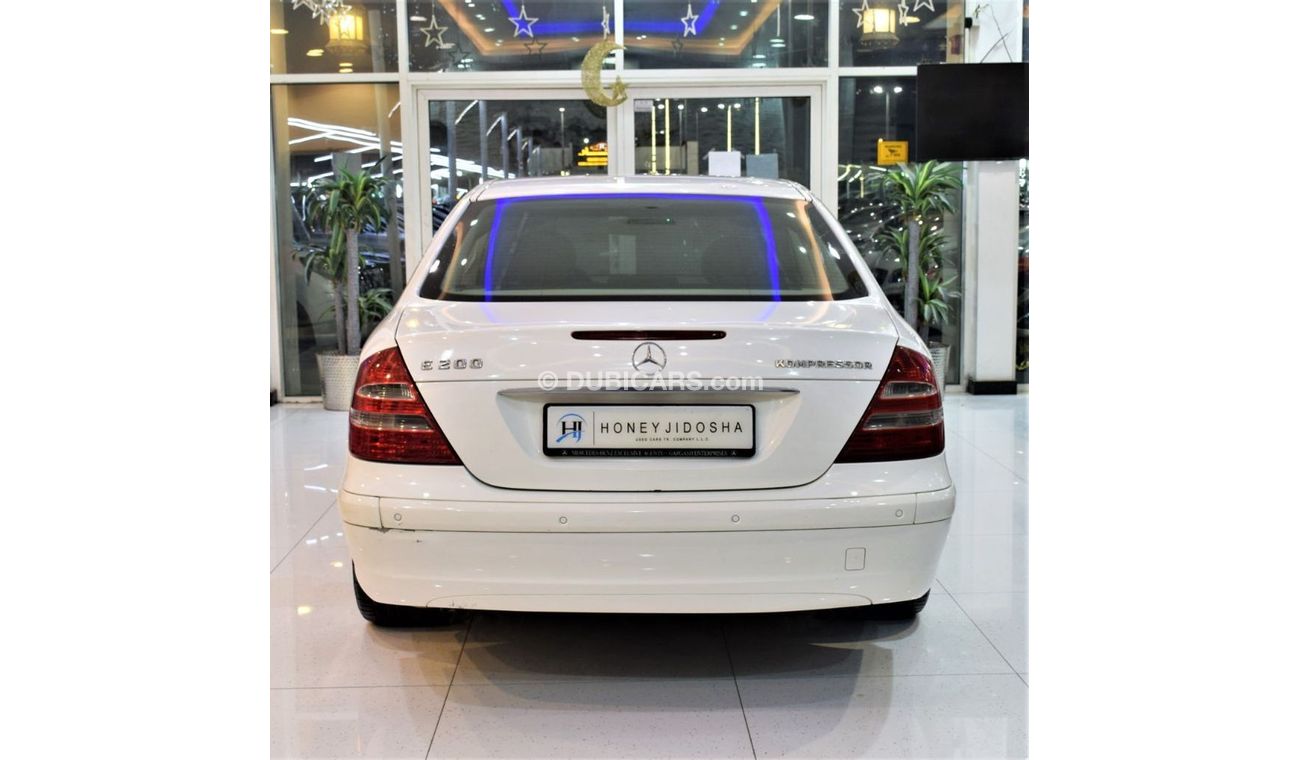 Mercedes-Benz E200 ORIGINAL PAINT ( صبغ وكاله ) Mercedes E200 2005 Model!! in White Color! GCC Specs
