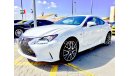 Lexus RC350 F / GOOD OFFER / 0 DOWN PAYMENT / MONTHLY 2267