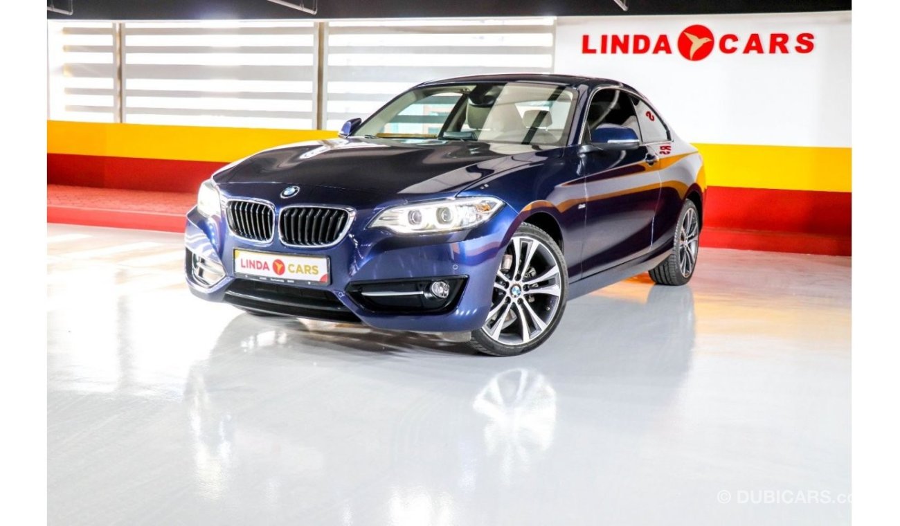 BMW 220i RESERVED ||| BMW 220i Sport Line 2017 GCC under Warranty with Flexible Down-Payment