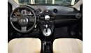 Mazda 2 AMAZING Mazda 2 2014 Model!! in White Color! GCC Specs