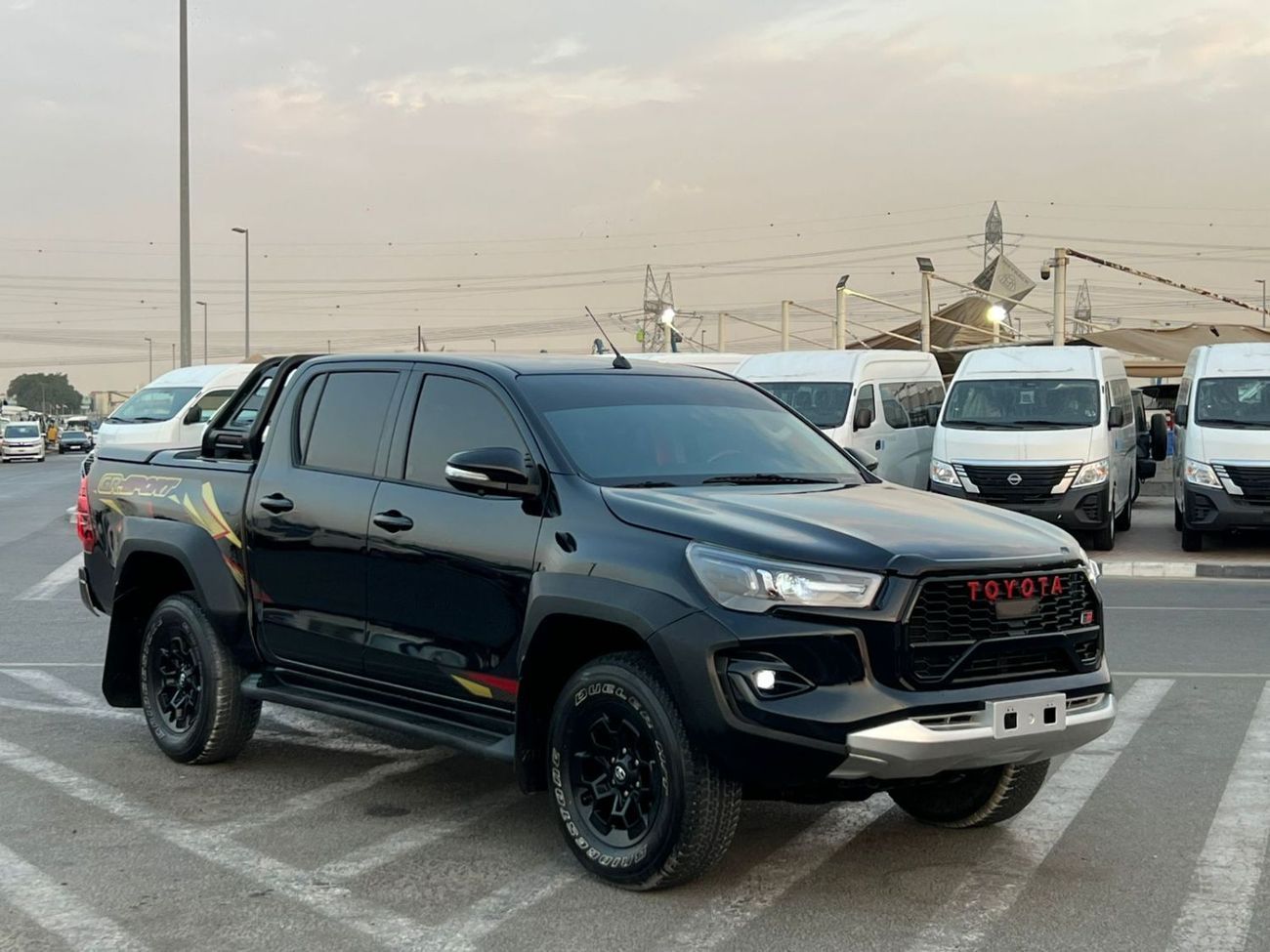 Toyota Hilux 2021 Modified GR Sport Black Edition - Trunk Cover -  2.7L V4 - AWD 4x4-360* CAM - Push