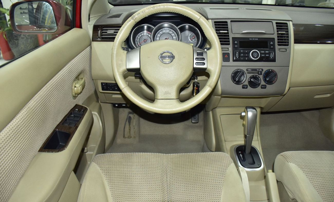 نيسان تيدا EXCELLENT DEAL for our Nissan Tiida 1.8 ( 2011 Model ) in Red Color GCC Specs