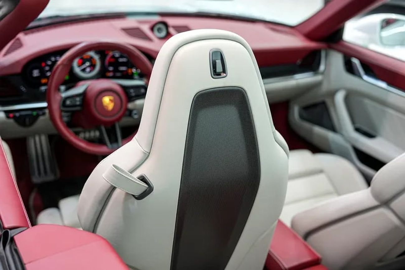 Porsche 911 Turbo S 3.8L (640 HP) Convertible Cabriolet, Exclusive Manufaktur Interior, Ceramic Brakes, Dealer W