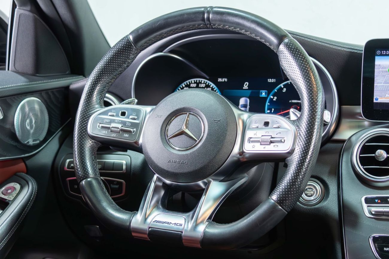 Mercedes-Benz C 43 AMG Std 3.0L 4 Matic-GCC-19 Inch Black Rims-Panoramic Roof-Active Sports Exhaust