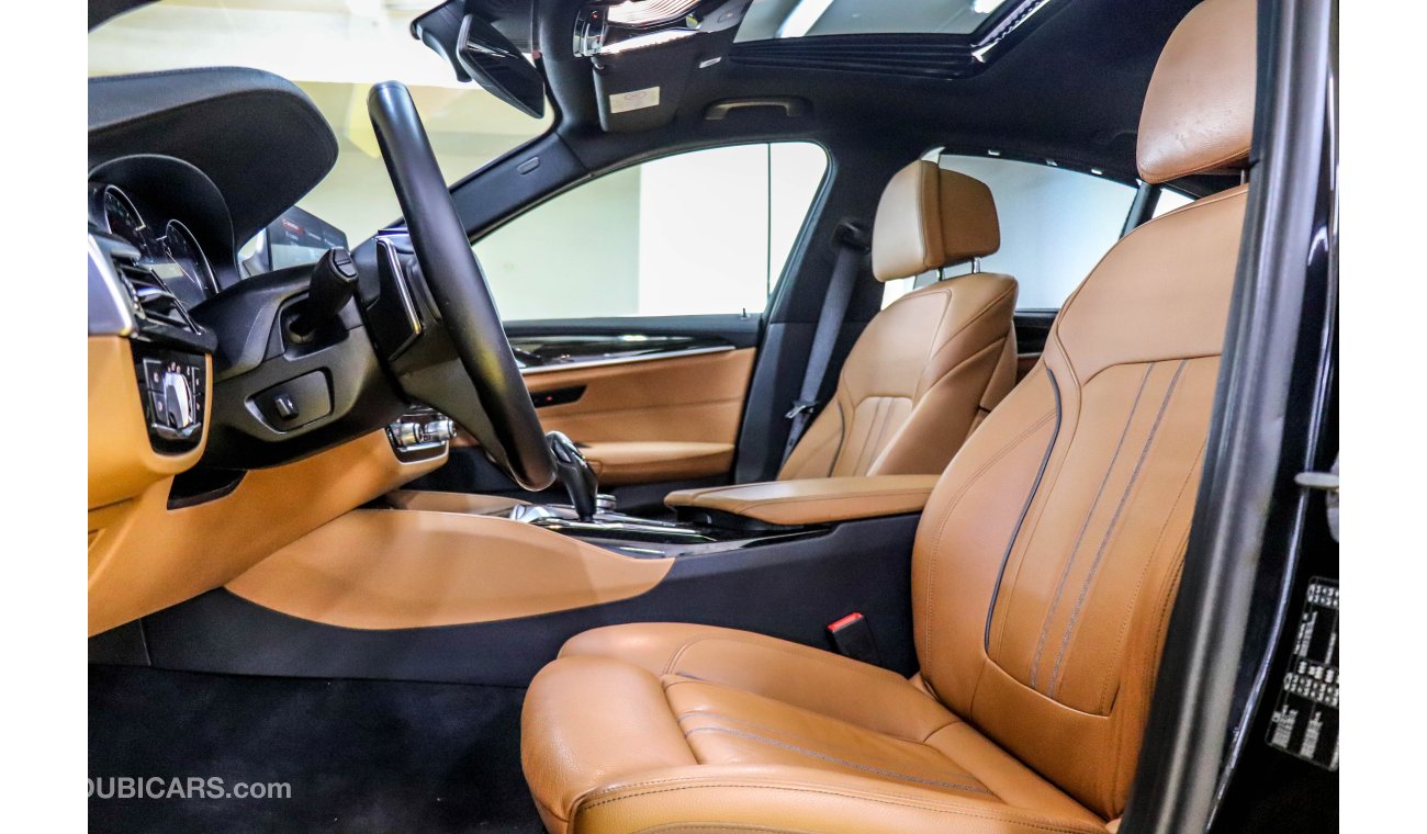 بي أم دبليو 530 BMW 530i Luxury Line 2018 GCC under Agency Warranty