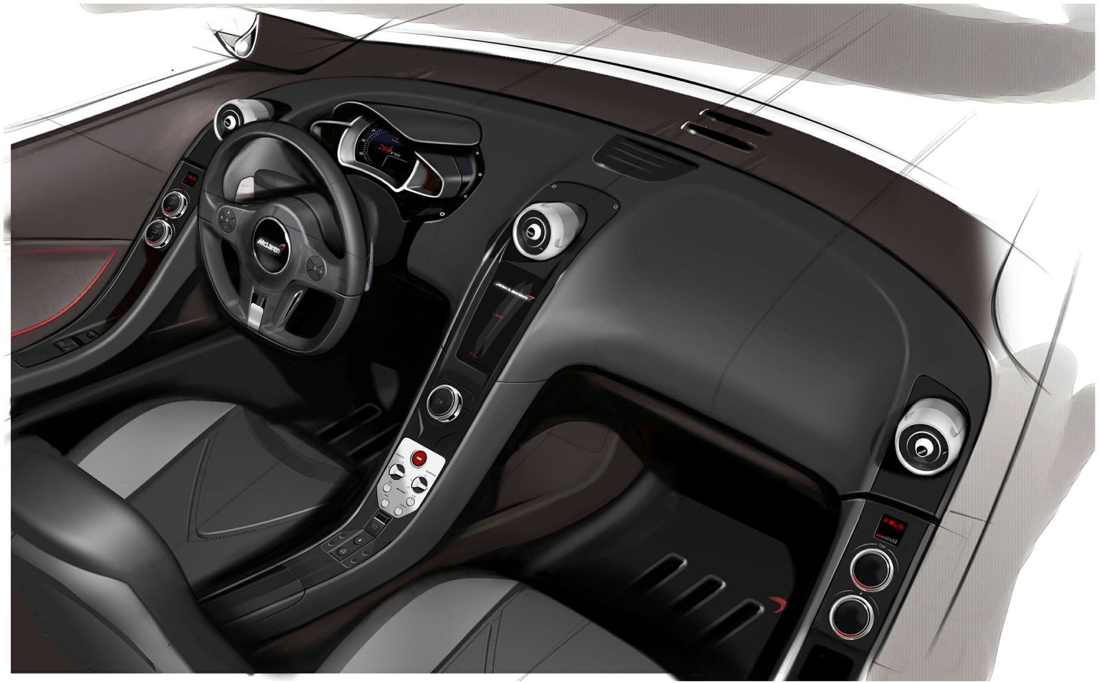 McLaren MP4 12C interior - Cockpit