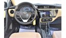 Toyota Corolla 1.6L SE 2017 GCC DEALER WARRANTY