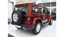 Jeep Wrangler EXCELLENT DEAL for our Jeep Wrangler Unlimited SAHARA ( 2012 Model ) in Maroon Color GCC Specs