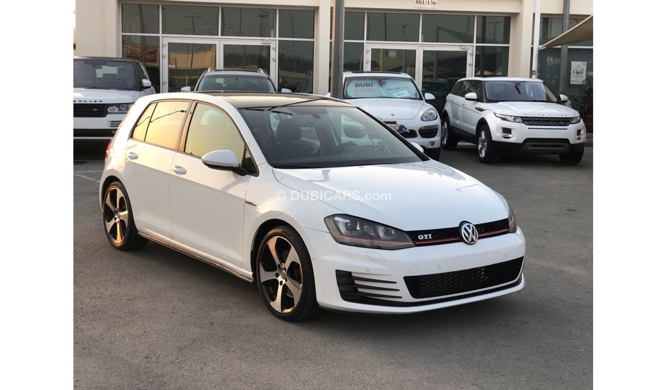Volkswagen Golf Volex wagan GTI MODEL 2015 GCC car perfect condition full option panoramic roof back camera full el