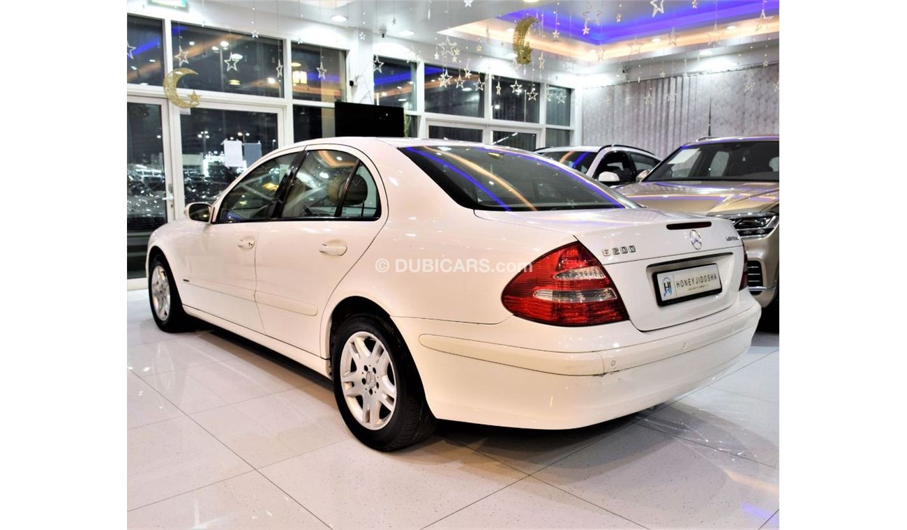 Mercedes-Benz E200 ORIGINAL PAINT ( صبغ وكاله ) Mercedes E200 2005 Model!! in White Color! GCC Specs