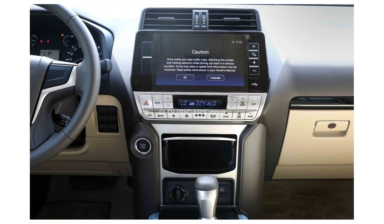 تويوتا برادو 2023 Toyota Prado 4.0 GXR DR P CB SR AT - Pearl White inside beige