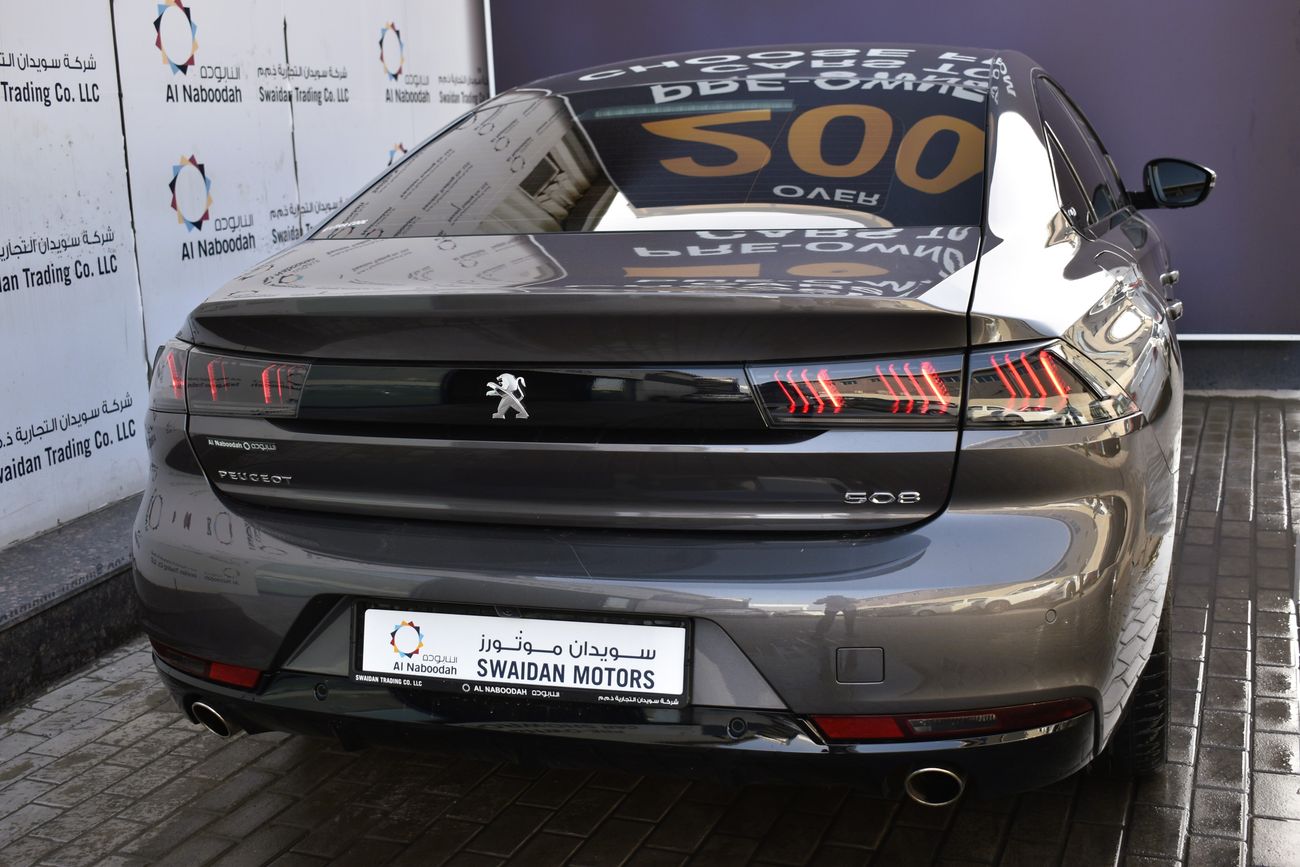بيجو 508 AED 1679 PM | 1.6L GT GCC ANUFACTURER WARRANTY | UP TO 2027 OR 200K