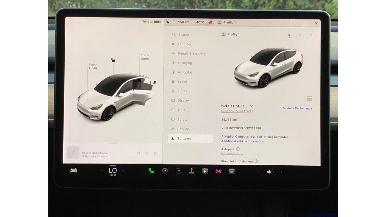 Tesla Model Y TESLA Y PERFORMANCE 2022- WITH 1 YEAR WARRANTY