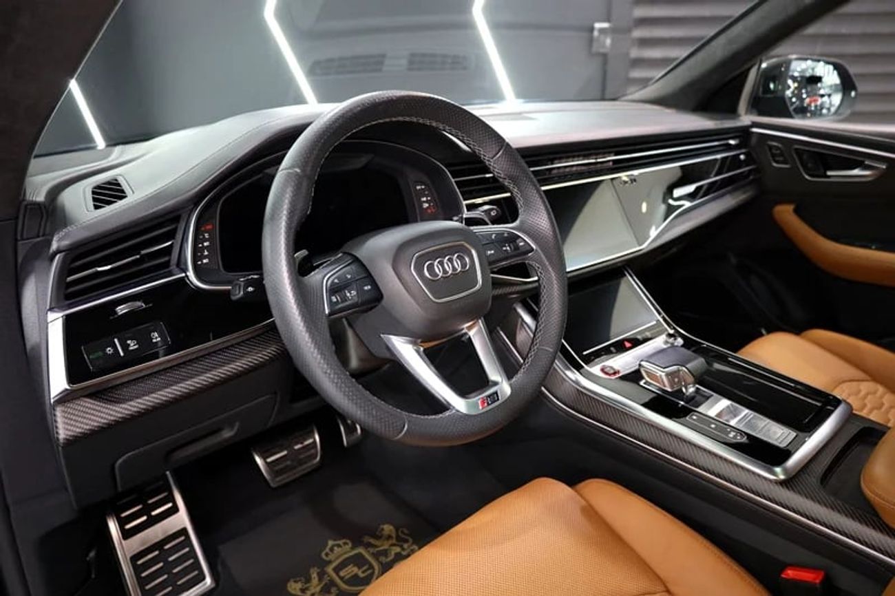 Audi RS Q8 Quattro, Ceramic Brakes, Carbon Fiber Package, Bang N Olufsen Audio, GCC Specs!!
