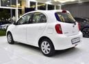 Nissan Micra EXCELLENT DEAL for our Nissan Micra ( 2020 Model ) in White Color GCC Specs