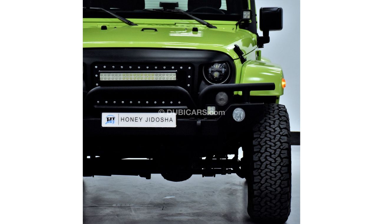 Jeep Wrangler EXCELLENT DEAL for our Jeep Wrangler SPORT ( 2017 Model ) in Green Color GCC Specs