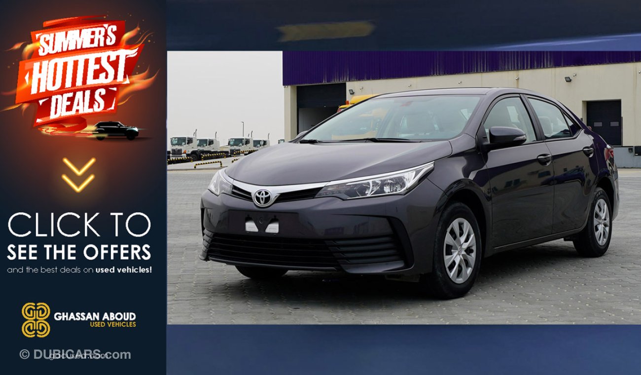 تويوتا كورولا Certified Vehicle with Delivery option & dealer warranty;Corolla(GCC Specs)for sale(Code : 33882)