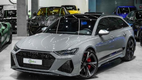 أودي RS6 SWAP YOUR CAR FOR BRAND NEW RS6 - GCC -5 YRS CONTRACT SERVICE - DEALERS WARRANTY - 2023 -HIGH SPECS