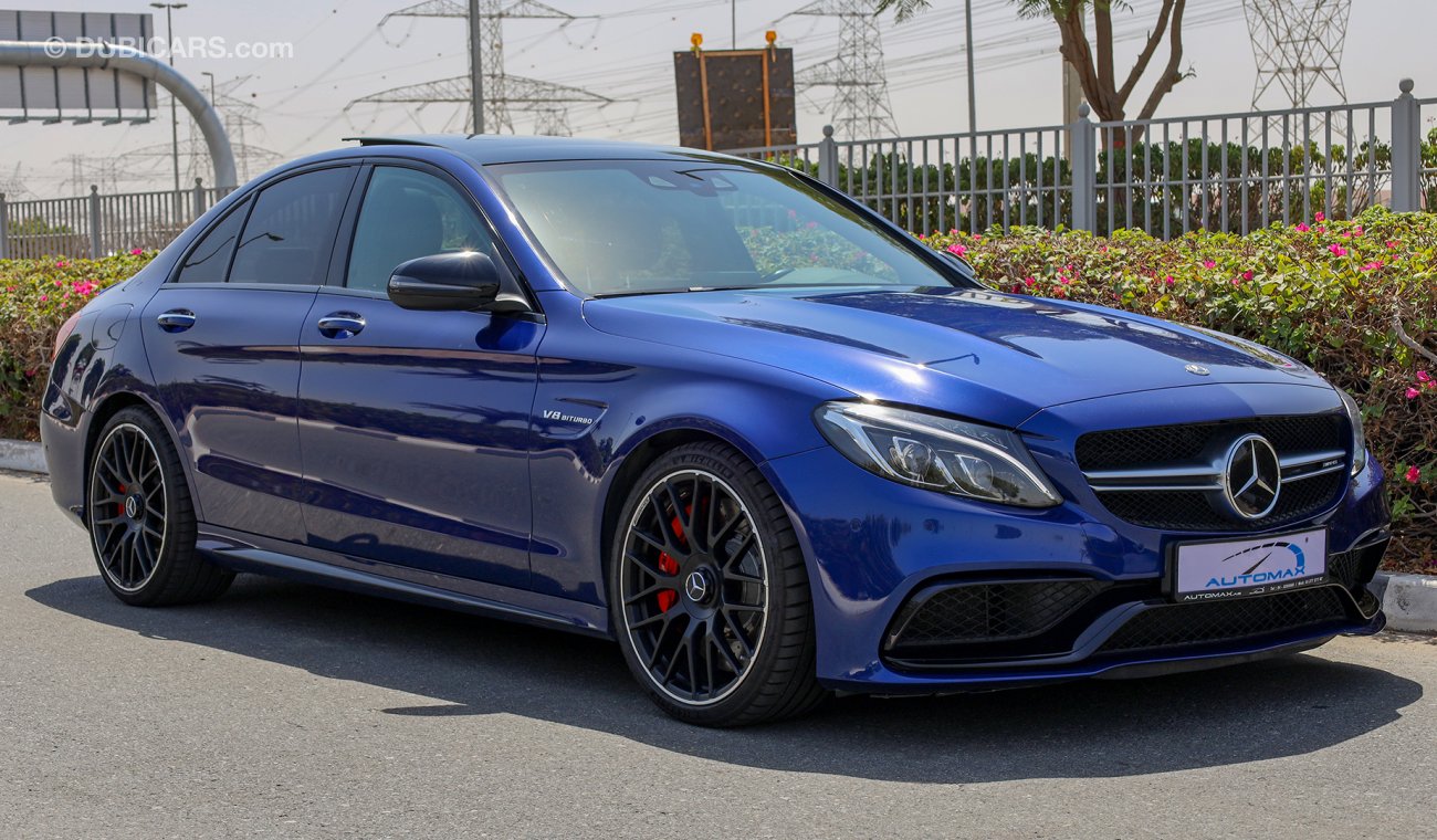 Mercedes-Benz C 63 AMG S , V8 4.0L , GCC , 2017 , With 3 Years or 100K Km WNTY