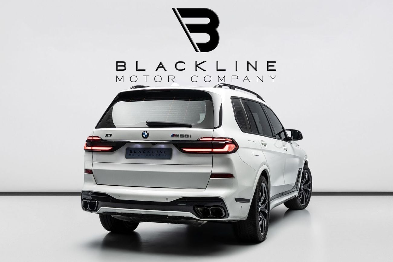 بي أم دبليو X7 M60i XDRIVE BUY NOW, PAY 2027 | THE BLACKLINE STANDARD | BMW Warranty + Service Contract, GCC, Low K