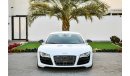 Audi R8 5.2L V10 Quattro - 2 Y Warranty! Pristine condition!  GCC - AED 4,197 per month - 0% Downpayment