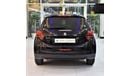 Peugeot 208 EXCELLENT DEAL for our Peugeot 208 2016 Model in Black Color GCC Specs