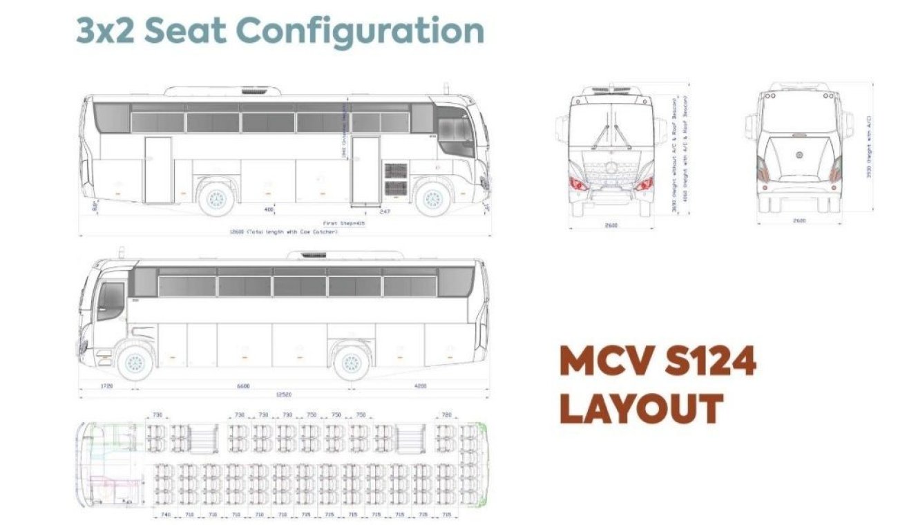 مرسيدس بنز MCV S124 M.Benz S124- 2021- 0KM - FULL OPTION 60 SEATS