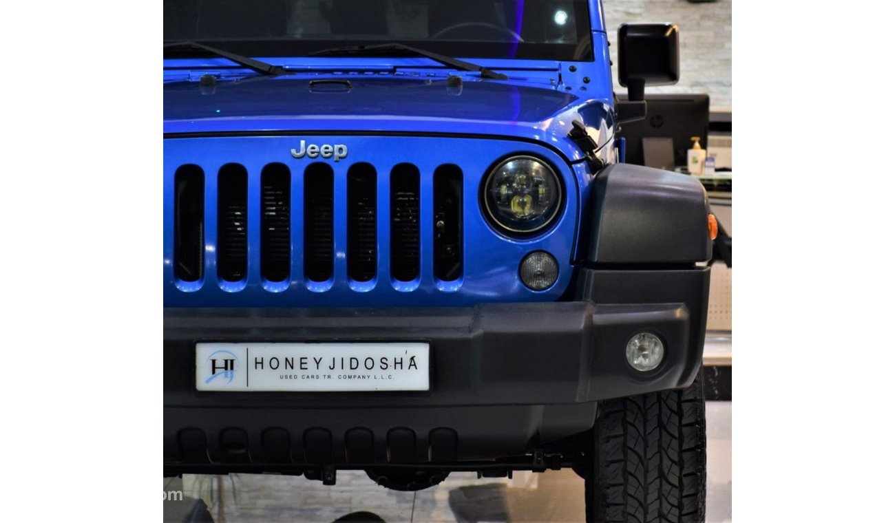 جيب رانجلر ORIGINAL PAINT ( صبغ وكاله ) Jeep Wrangler Unlimited Sport 2016 Model!! in Blue Color! GCC Specs