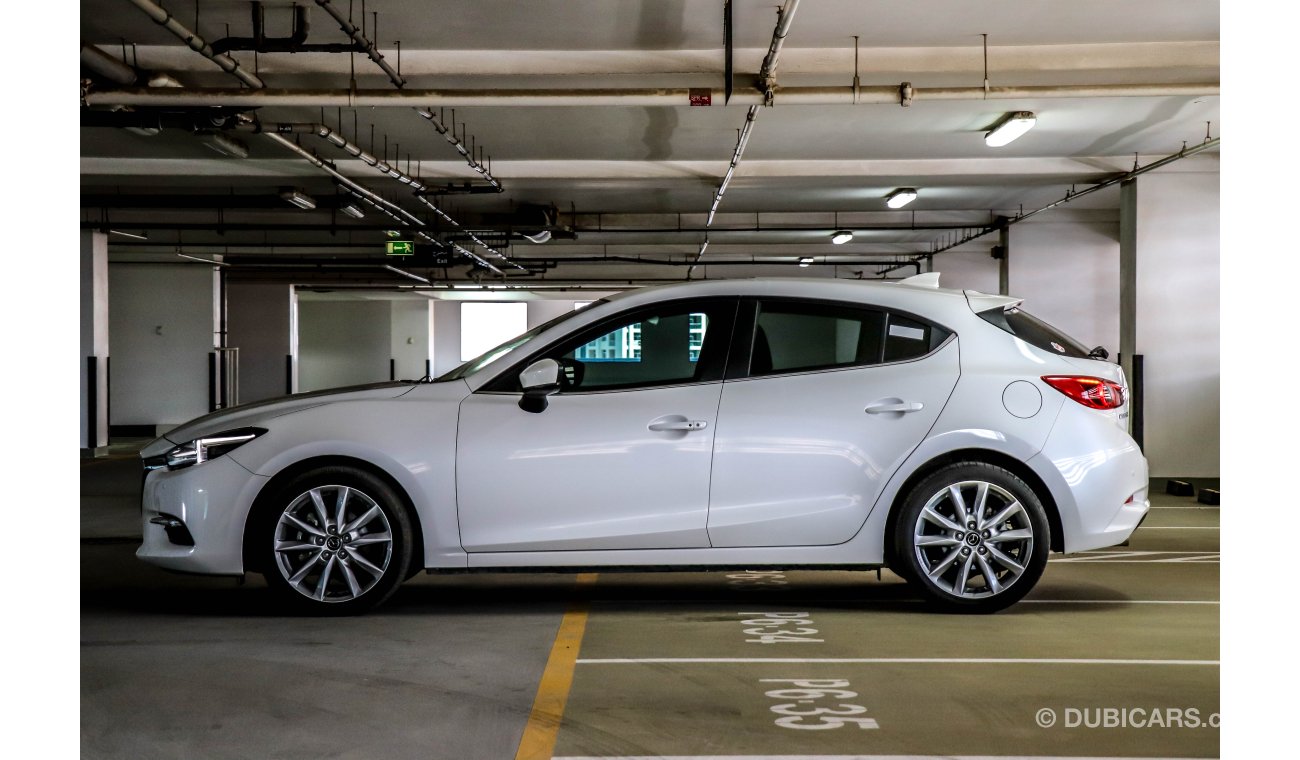 Mazda 3 2L Skyactiv R Hatchback 2019 GCC under Agency Warranty with Zero Down-Payment.