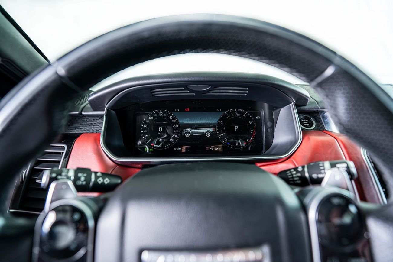 Land Rover Range Rover Sport GCC-22 Inch Rims-Black Contracting Roof-Red Interior