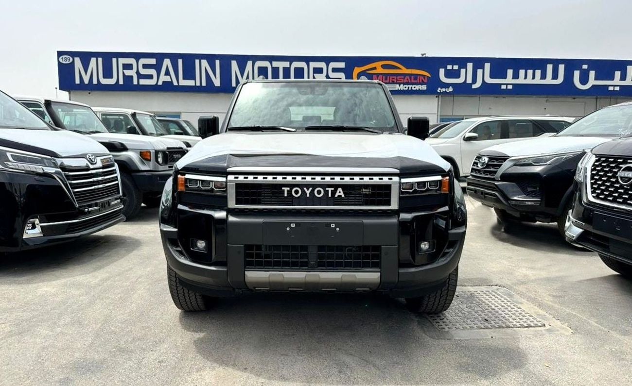 تويوتا برادو TOYOTA PRADO 2.4L PETROL BLACK 2025 GCC ALL-ROUNDER FULL (Export Only)