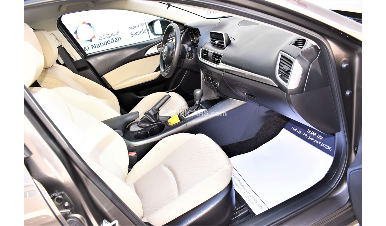 Mazda 3 AED 1076 PM | 1.6L S GCC DEALER WARRANTY