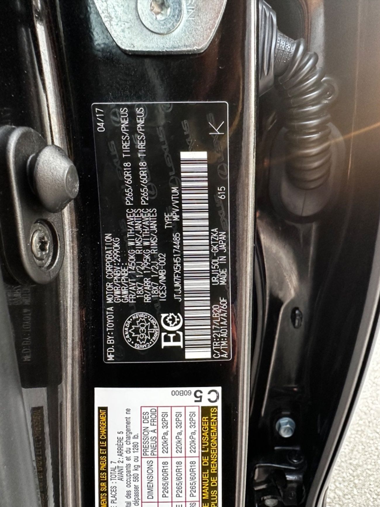 Lexus GX460 Platinum 4.6L