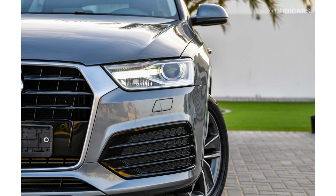 Audi Q3 35TFSI Quattro S-Line- 2016 - Under Agency Service Contract - AED 2,036 per month - 0% Downpayment