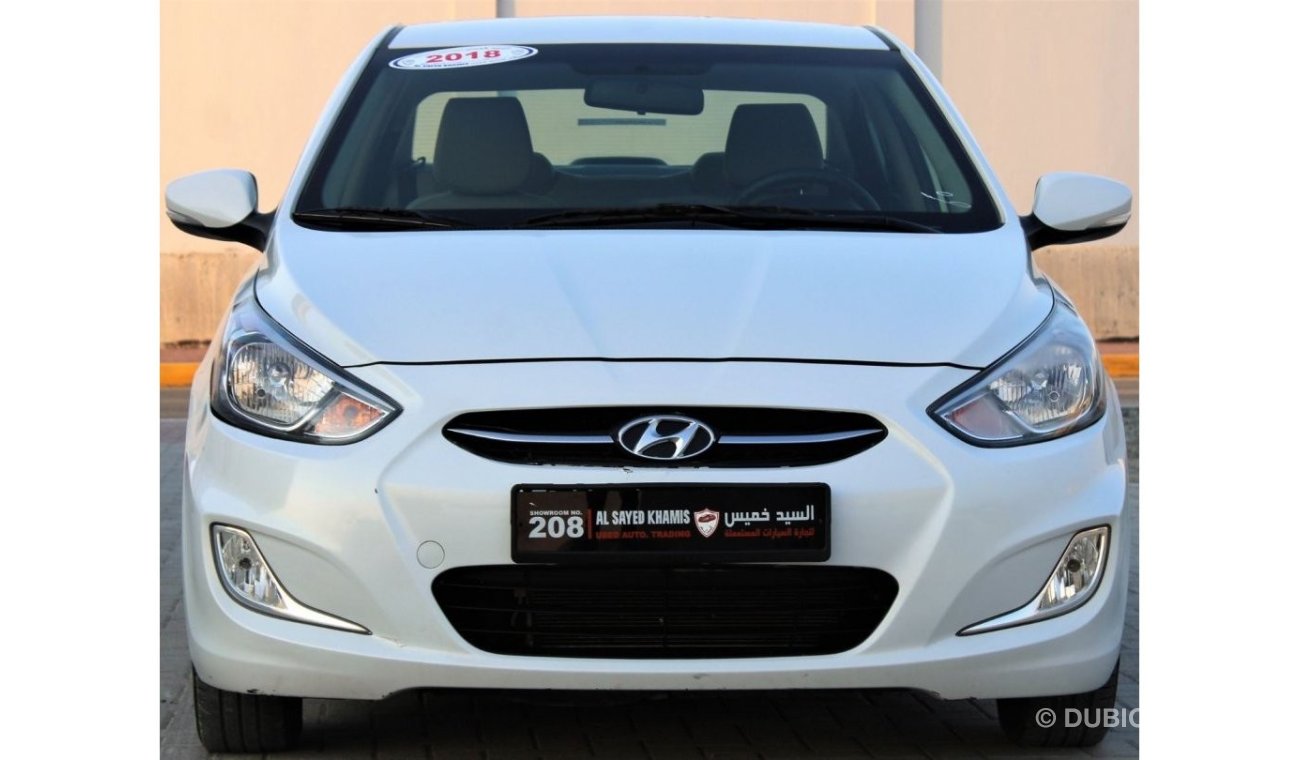 Hyundai Accent Hyundai Accent 2018 GCC in excellent condition without accidents, very clean from inside and outside