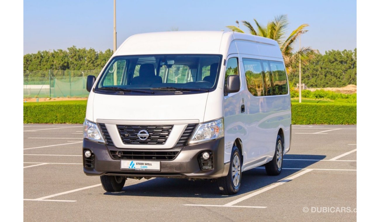 Nissan NV350 Urvan High Roof / 13 Executive Seats / 2.5 Petrol M/T / GCC / Like New Condition / Book Now