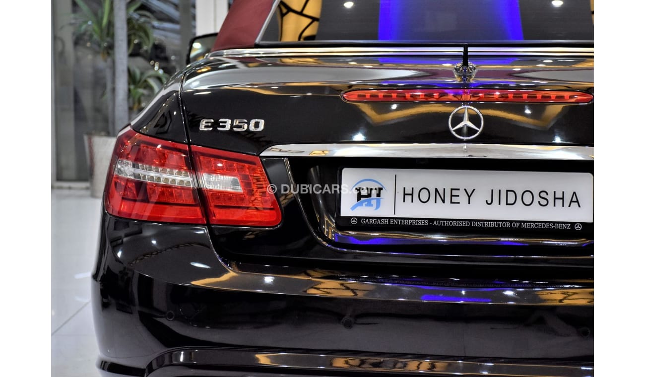 Mercedes Benz E350 EXCELLENT DEAL for our Mercedes Benz E350 CONVERTIBLE ( 2013 Model ) in Black Color GCC Specs
