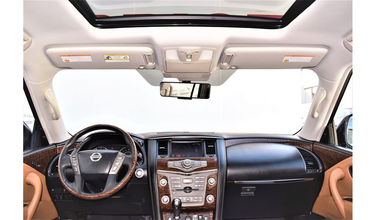 Nissan Patrol AED 3330 PM | 5.6L LE PLATINUM CITY GCC DEALER WARRANTY