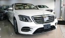 Mercedes-Benz S 560 2018, 4Matic, 4.0L V8 GCC, 0km with 2 Years Unlimited Mileage Warranty