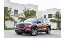 GMC Acadia Agency Warranty! Low Mileage! GCC - AED 1,705 per month - 0% Downpayment