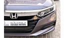 Honda Accord | AED 1760 PM | 0% DP | 1.5 TURBO LXI 2019 GCC DEALER WARRANTY